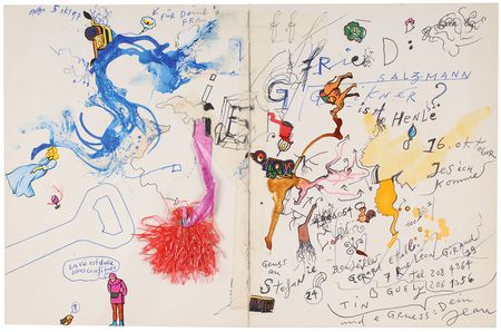 Lot #543 Jean Tinguely: One-of-a-kind Tinguely-enhanced letter to an art historian - Image 1