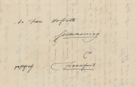 Lot #188 Samuel Thomas von Sommering Handwritten Letter Signed - Image 2