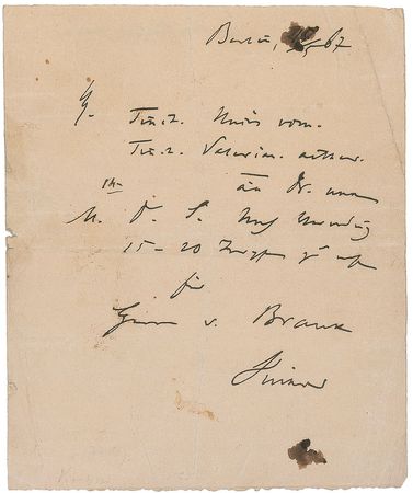 Lot #191 Rudolf Virchow Handwritten Prescription - Image 1