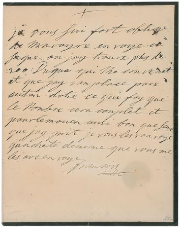 Lot #292 Emperor Francis I Handwritten Letter Signed - Image 1
