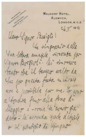 Lot #722 Bruno Walter - Image 1