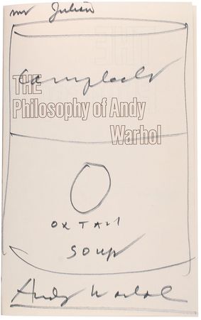 Lot #546 Andy Warhol: Fantastic sketch of “Campbell’s Oxtail Soup” - Image 1