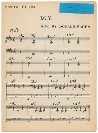 Lot #749 Steely Dan: Donald Fagen Handwritten Charts - Image 1