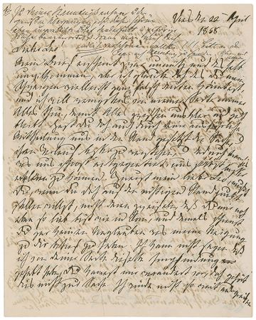 Lot #598 Ottilie von Goethe Handwritten Letter Signed - Image 1
