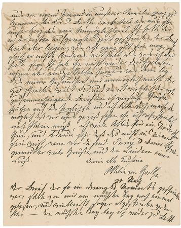 Lot #598 Ottilie von Goethe Handwritten Letter Signed - Image 3