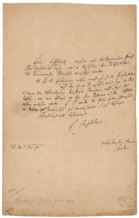Lot #201 Johann Gottfried Herder Handwritten Letter Signed - Image 1