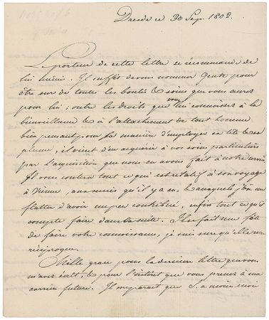 Lot #231 Klemens von Metternich Handwritten Letter Signed - Image 1