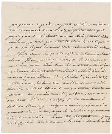 Lot #231 Klemens von Metternich Handwritten Letter Signed - Image 2