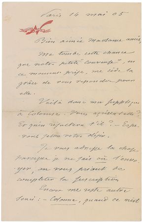 Lot #558 Felix Nadar Handwritten Letter Signed - Image 1