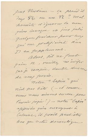 Lot #558 Felix Nadar Handwritten Letter Signed - Image 2