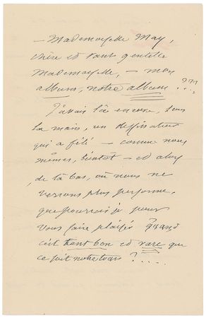 Lot #558 Felix Nadar Handwritten Letter Signed - Image 4