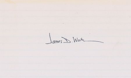 Lot #290 DNA: Watson, Crick, and Wilkins Signature - Image 2