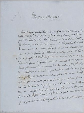 Lot #712 Giacomo Meyerbeer Handwritten Letter Signed - Image 2