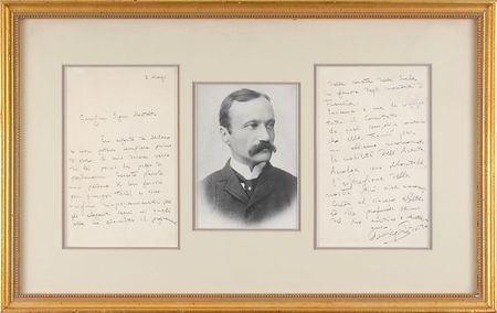 Lot #698 Arrigo Boito Handwritten Letter Signed - Image 1