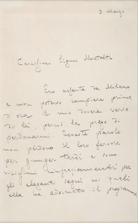 Lot #698 Arrigo Boito Handwritten Letter Signed - Image 2