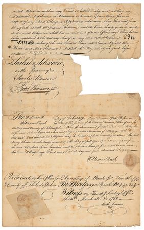 Lot #345 Charles Thomson Signed Document - Image 3