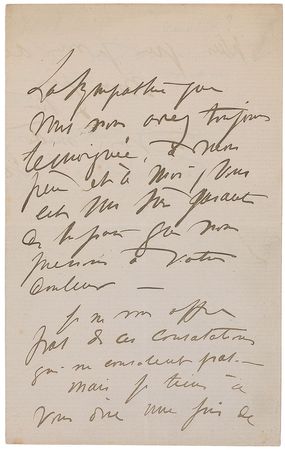 Lot #664 Georges Bizet Handwritten Letter Signed - Image 1