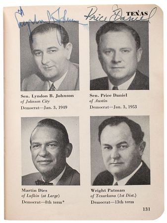 Lot #81 Presidents and Senators: Unique fully signed 1953 senate directory featuring Kennedy, Johnson, and Nixon - Image 3