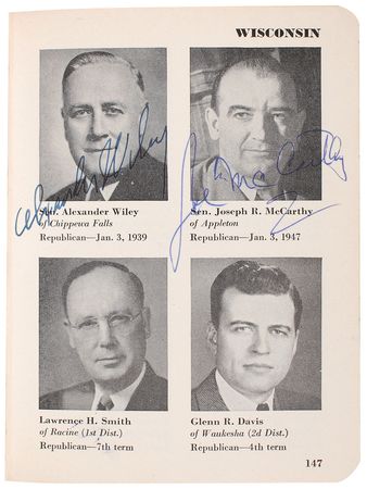 Lot #81 Presidents and Senators: Unique fully signed 1953 senate directory featuring Kennedy, Johnson, and Nixon - Image 4