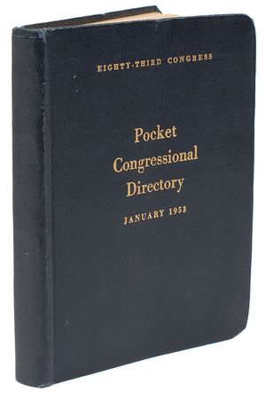 Lot #81 Presidents and Senators: Unique fully signed 1953 senate directory featuring Kennedy, Johnson, and Nixon - Image 5
