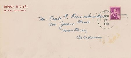Lot #652 Henry Miller Handwritten Letter Signed - Image 2