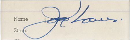Lot #964 Joe Louis Signature - Image 2