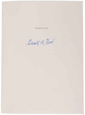 Lot #111 Gerald Ford and George Bush Book - Image 1