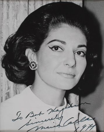 Lot #700 Maria Callas Signed Photograph - Image 1