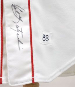 Lot #931 Carl Yastrzemski Baseball Jersey - Image 4