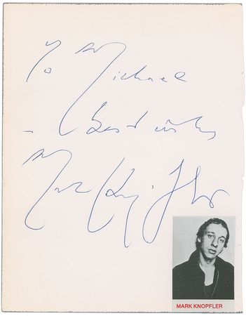Lot #799 Dire Straits Signatures - Image 2