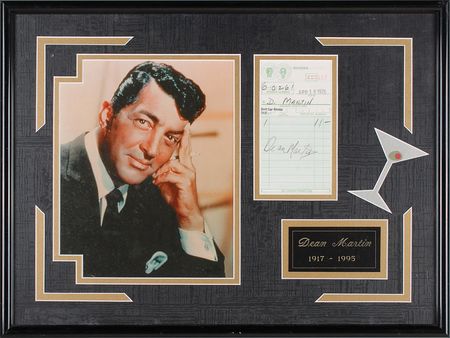 Lot #884 Dean Martin Signature - Image 1