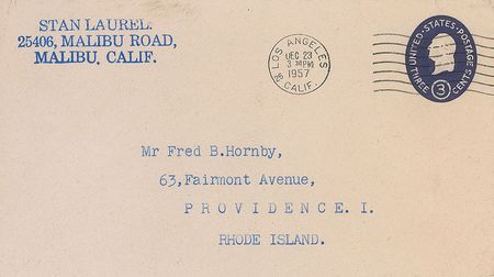 Lot #882 Stan Laurel Typed Letter Signed - Image 2