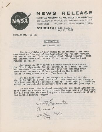 Lot #478 Scott Carpenter - Image 2