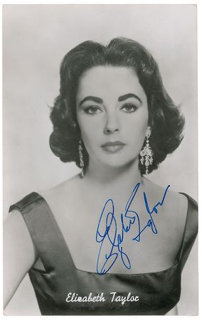 Lot #895 Elizabeth Taylor Postcard - Image 1
