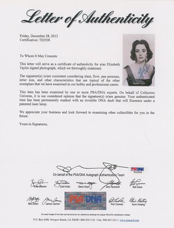 Lot #895 Elizabeth Taylor Postcard - Image 2