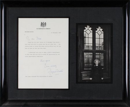 Lot #344 Margaret Thatcher Typed Letter Signed - Image 2