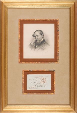 Lot #594 Charles Dickens Address Panel - Image 1