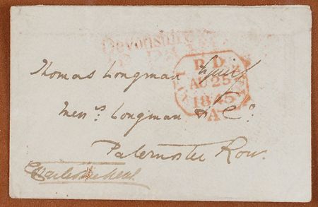 Lot #594 Charles Dickens Address Panel - Image 2