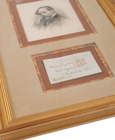Lot #594 Charles Dickens Address Panel - Image 3