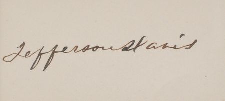 Lot #393 Jefferson Davis Signature - Image 2