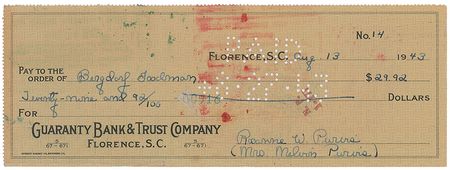 Lot #330 Melvin Purvis Handwritten Telegram - Image 2