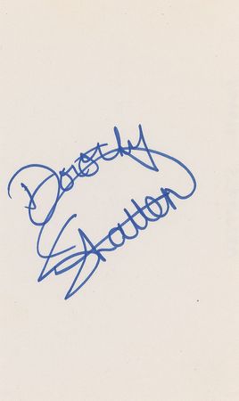 Lot #894 Dorothy Stratten Signature - Image 1