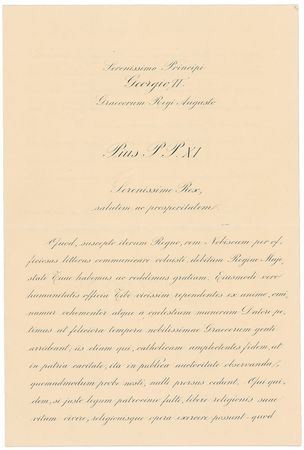 Lot #210 Pope Pius XI Signed Letter - Image 2