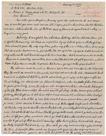 Lot #167 Robert Stroud Handwritten Letter Signed - Image 1
