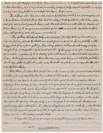 Lot #167 Robert Stroud Handwritten Letter Signed - Image 2