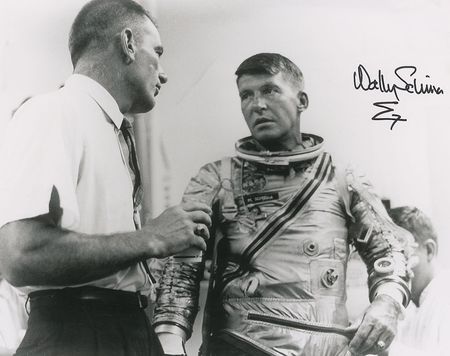 Lot #442 Wally Schirra and Gordon Cooper Signed Photographs - Image 2