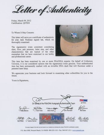 Lot #976 Jack Nicklaus Baseball Cap - Image 2