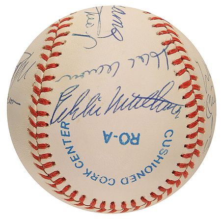 Lot #902 Baseball: 500 Home Run Club Baseball - Image 1
