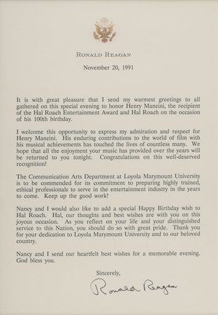 Lot #115 Ronald Reagan Typescript - Image 2