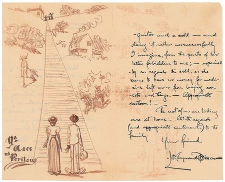 Lot #527 Maynard Dixon: Rare sketch by the great Western modernist - Image 2